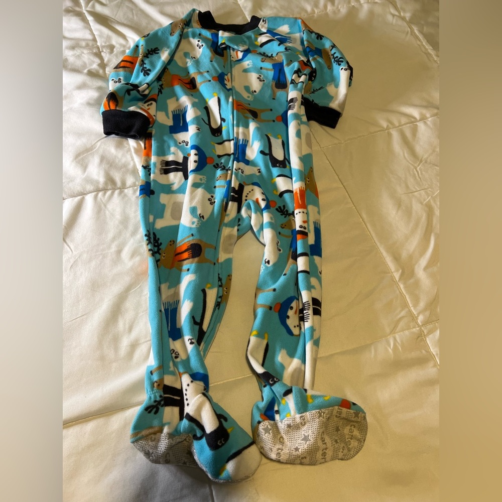 Carter’s fleece onesie foot pajamas winter